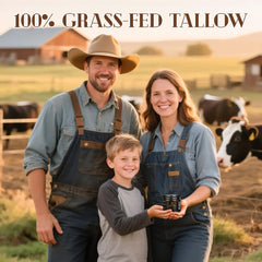 MEIDU Beef Tallow honey-beeswax-closeup highlights natural ingredients and hydration.
