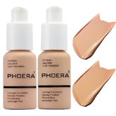Meifen foundation bottle 103 Warm Peach shows smooth full-coverage finish.