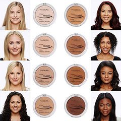 Meifen PHOERA Matte Face Powder open compact view shows shade and texture for easy matching.