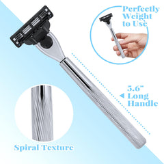 MEIJIAYOU zinc alloy razor handle delivers durable, long-lasting performance