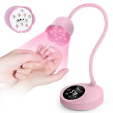 MEKK Gooseneck UV Nail Lamp pink, gooseneck design for precise gel curing at home.