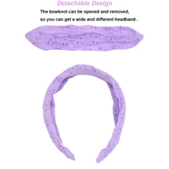 Melbelia non-slip headband with soft cotton wrap for all-day comfortable wear.