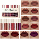 Melemando Matte Liquid Lipstick Set 12 Shades open pack shows color variety for day-to-night looks
