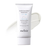 Melixir Airfit Invisible Sunscreen bottle for daily protection.