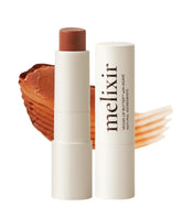 Melixir vegan lip butter tube close-up showing silky texture and instant hydration