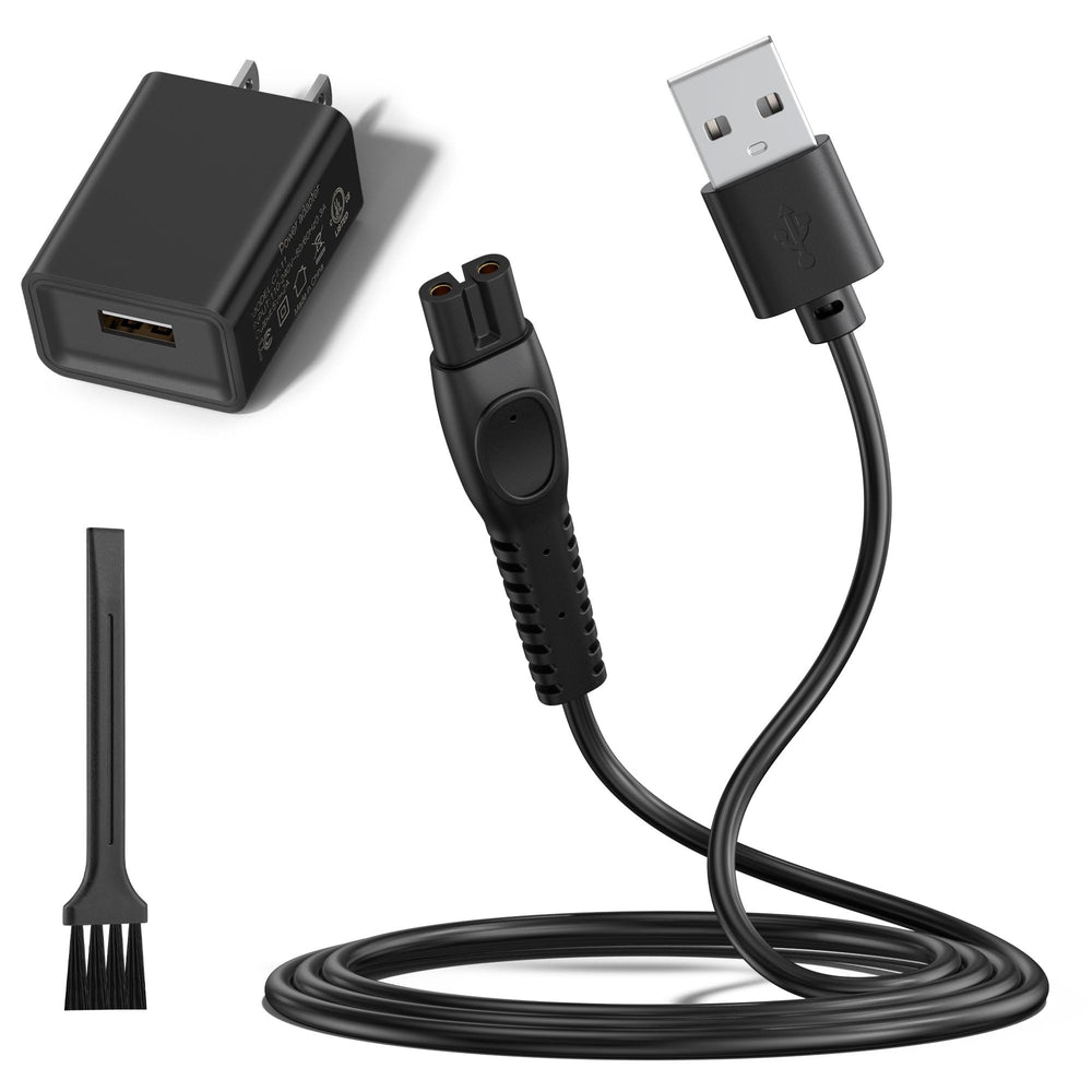 Meliya Philips 5V fast charger front view for quick, safe shaver charging.