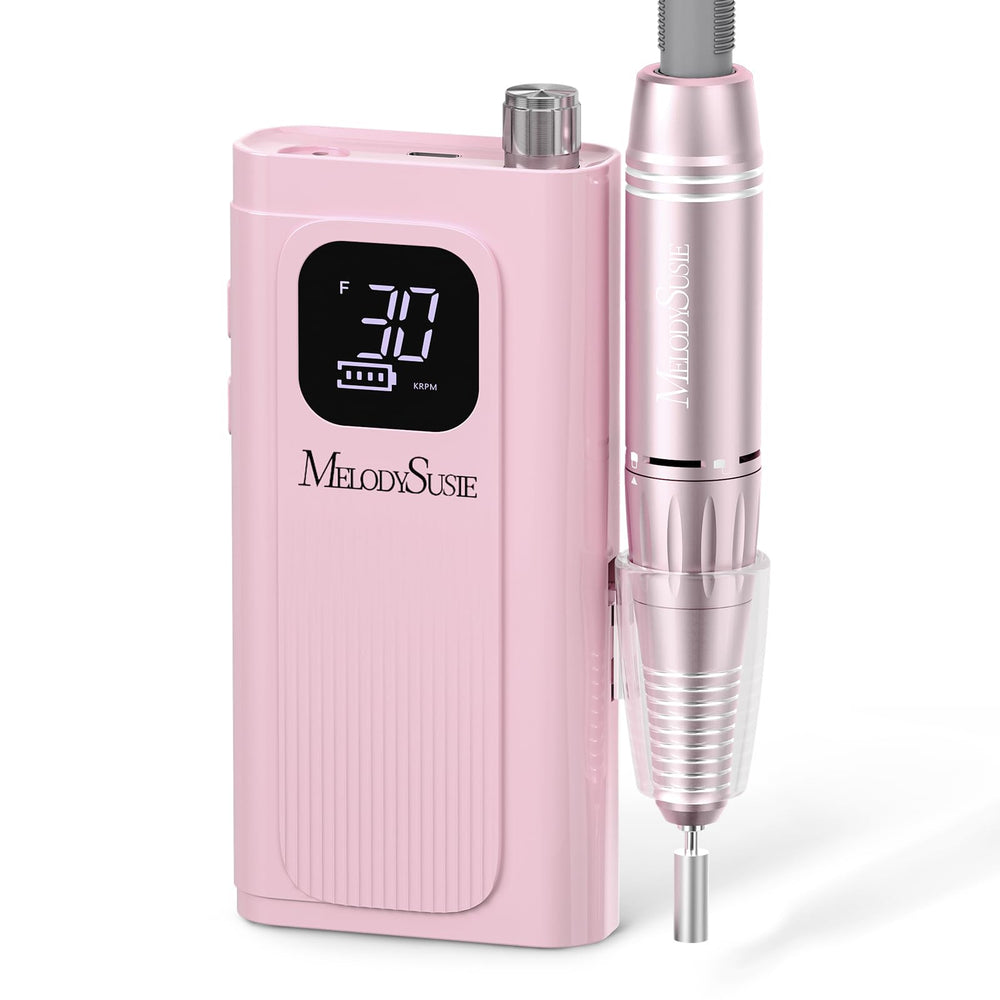 MelodySusie entry-level nail drill clip-on cordless on desk for easy home manicures