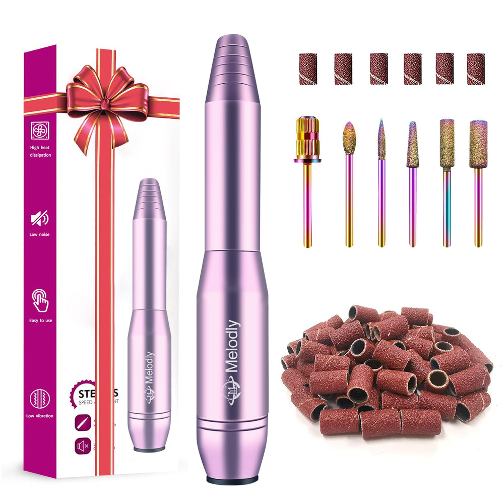 Melodly electric nail drill motor at 20000rpm for smooth, low-vibration nail work.