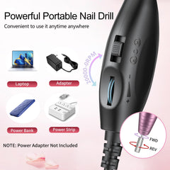 Melodly USB cord enabling portable on-the-go nail art.