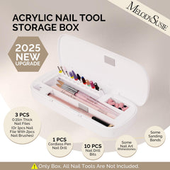 MelodySusie storage box interior with organized compartments for quick tool access.