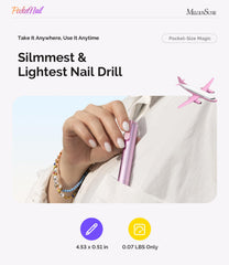 MelodySusie portable-nail-drill-handheld-design enables easy on-the-go touch-ups.