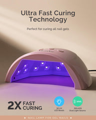 MelodySusie P-Plus30F open-face view for easy gel curing access