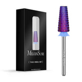 MelodySusie 5-in-1 nail drill bits purple packaging for easy selection.