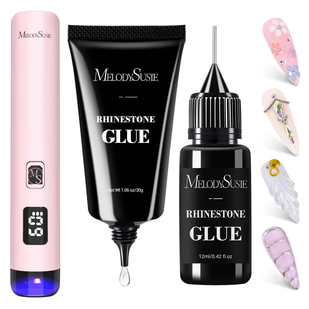 MelodySusie ART01R cordless nail lamp ready for use in a compact hand-held setup, ideal for home use