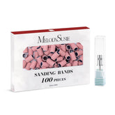 MelodySusie bandas lijado grano 80 listas para gel y acrílico.