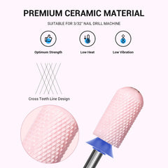 MelodySusie cross-cut ceramic bit 3-32 shank delivers precise contouring and efficient shaping.