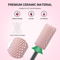 MelodySusie 3/32 shank drill bit with two-way rotation used in nail shaping.