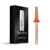 MelodySusie cone shape nail drill bits in rose gold for precise shaping around cuticles