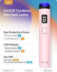 MelodySusie cordless compact nail lamp suitable for travel