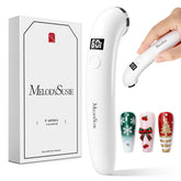 MelodySusie ergonomic handheld UV lamp with LCD display for precise, quick nail curing on the go