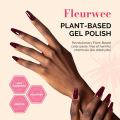 MelodySusie Fleurwee curved brush enables smooth, even coverage.