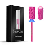 MelodySusie large barrel bit with crystal top pink heart improves acrylic removal with smooth results.