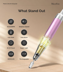 MelodySusie MM400D LCD display shows RPM and battery status for precise control.