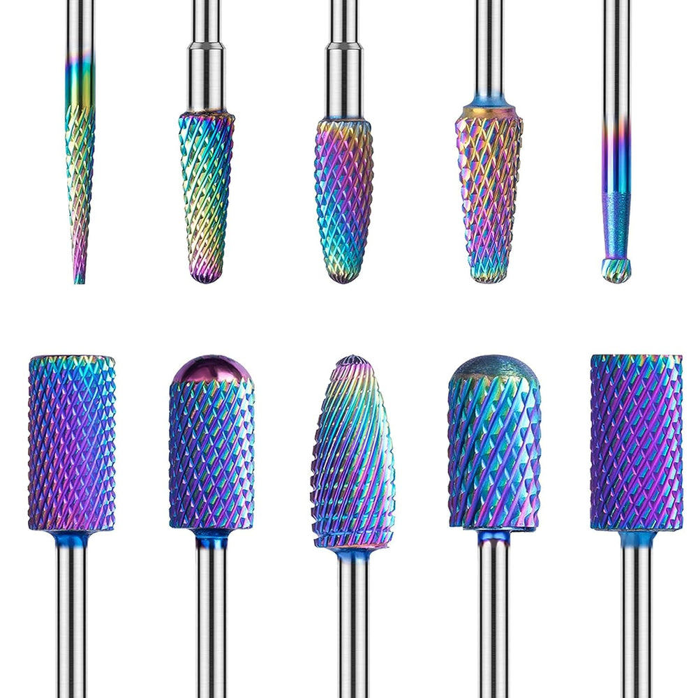 MelodySusie Nail Drill Bits Set 10pcs for versatile manicure and pedicure tasks