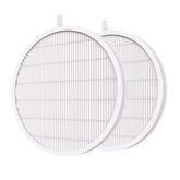 MelodySusie nail dust collector filter 2-pack closeup shows durable replacement for cleaner nail sessions.