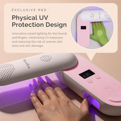 MelodySusie P-PLUS20F pink nail lamp adds style and cordless convenience