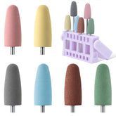 MelodySusie pedicure bits with 16-hole holder for organized nail art setup