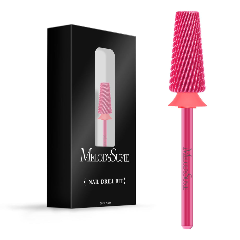 MelodySusie pink blossom 5in1 nail drill bits offer precise cuticle cleanup for manicures