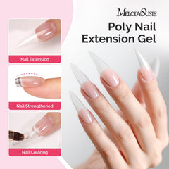 MelodySusie poly gel self-leveling formula shown for smooth application