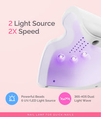 MelodySusie portable LED UV light enabling hands-free curing on the go