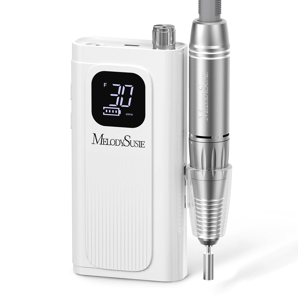 MelodySusie SC300F cordless nail drill front view for precise shaping at home.