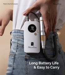 MelodySusie SC320F battery display highlights long cordless sessions for mobile manicures