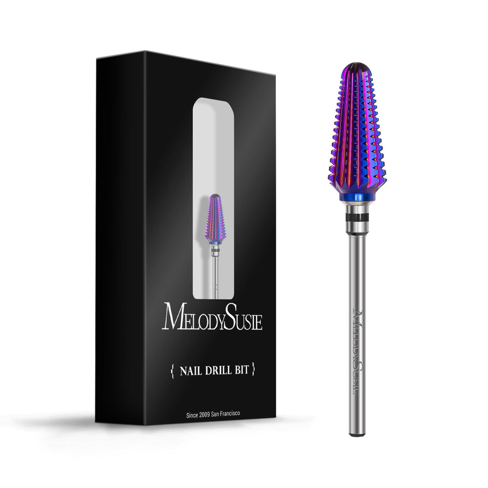 MelodySusie Tornado nail bit with rounded tip helps prevent cuticle damage during use.