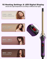MELYDO dual voltage curling iron designed for travel and international use.
