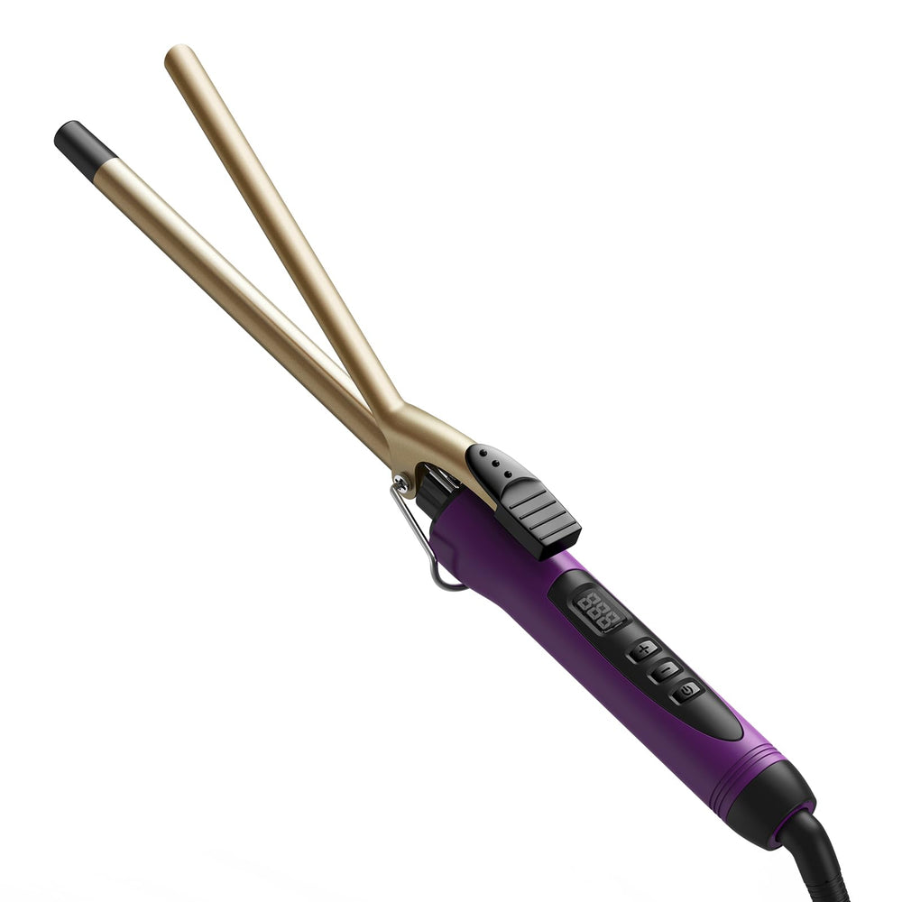 MELYDO small curling iron with 13mm barrel for tight, defined curls on short to medium hair.