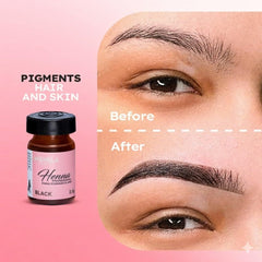 Menela Eyebrow Henna powder 2-5g close-up showing natural color potential.