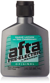 Mennen Afta pre-electric shave lotion bottle for smooth pre-shave prep