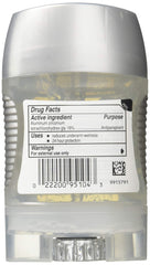 Mennen Speed Stick Power Clear Gel packaging demonstrates twist-up design for precise, on-the-go protection.