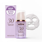 Menokin 30 Seconds Bubble Mask packaging for quick skincare routine