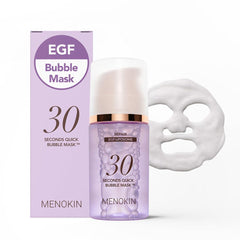Menokin 30 Seconds Bubble Mask packaging for quick skincare routine