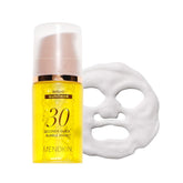 MENOKIN 30sec Bubble Mask BRIGHT bottle demonstrates fast hydration for busy mornings.