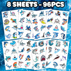 MeoIsDaBest shark designs offer quick non-toxic body art for kids