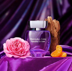 Mercedes Benz Fanciful spray-application demonstrating a light mist for fresh vibes.