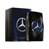 Mercedes-Benz Man Intense bottle-top detail highlights premium design for refined daily wear.