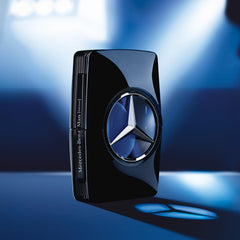Mercedes-Benz Man Intense wood-note image emphasizes the woody-spice character.