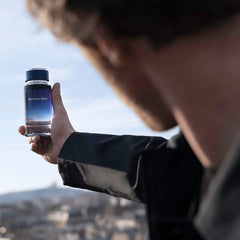 Mercedes-Benz Ultimate base notes patchouli amber and sandalwood for lasting depth.